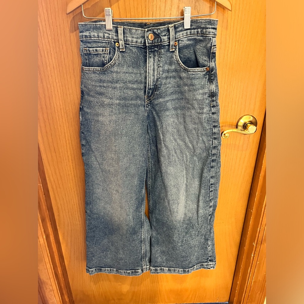 Gap High Rise Stride Ankle Jeans